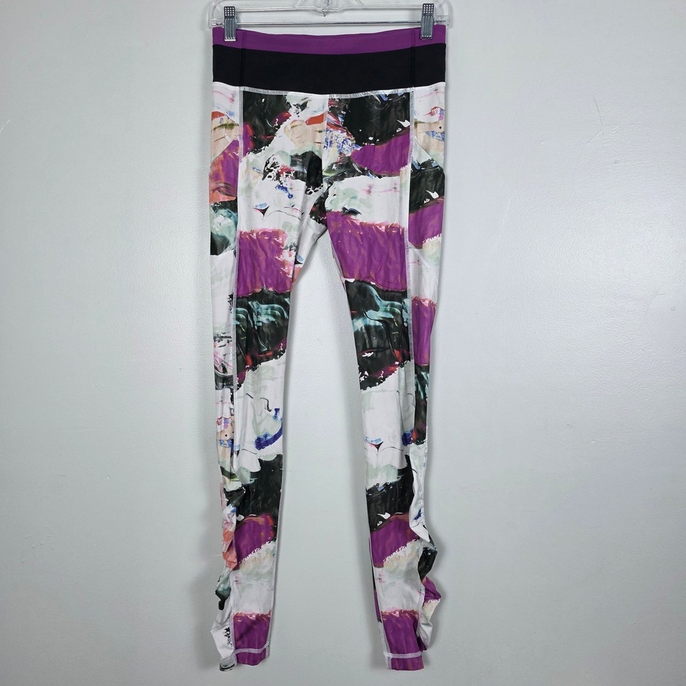 Lululemon Women's Leggings Size 6 Watercolor Speed Tight III Luxtreme W5H94S